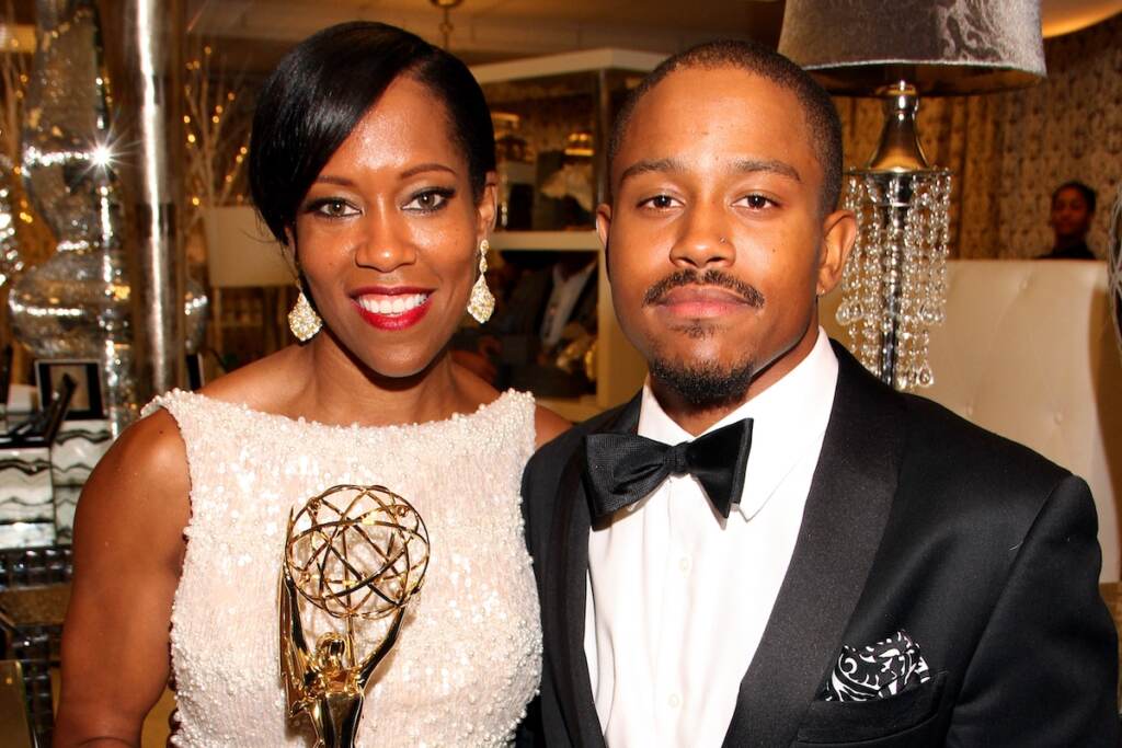 Regina King, Ian Alexander, Jr. File photo: (From left) Regina King, and Ian Alexander, Jr. in Backstage Creations Giving Suites at the 67th Primetime Emmy Awards at the Microsoft Theatre L.A. Live on Sunday, Sept. 20, 2015, in Los Angeles. (Photo by Arnold Turner/Invision for Backstage Creations/AP Images)