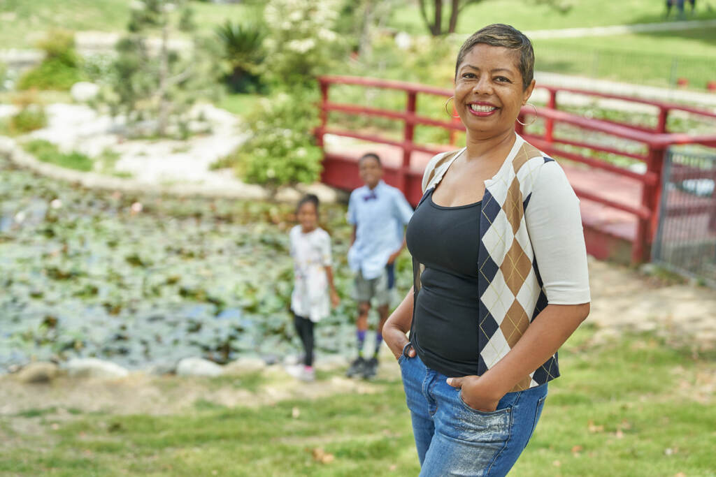 AustinFamily Writer and memoirist, Nefertiti Austin, pictured with her two children. (Photo courtesy of Nefertiti Austin)