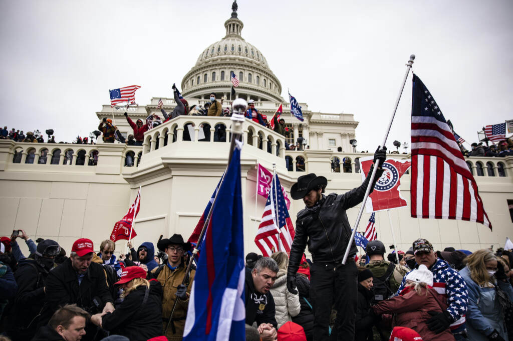Trump Supporters Hold “Stop The Steal” Rally In DC Amid Ratification Of Presidential Election Pro-Trump supporters storm the U.S. Capitol