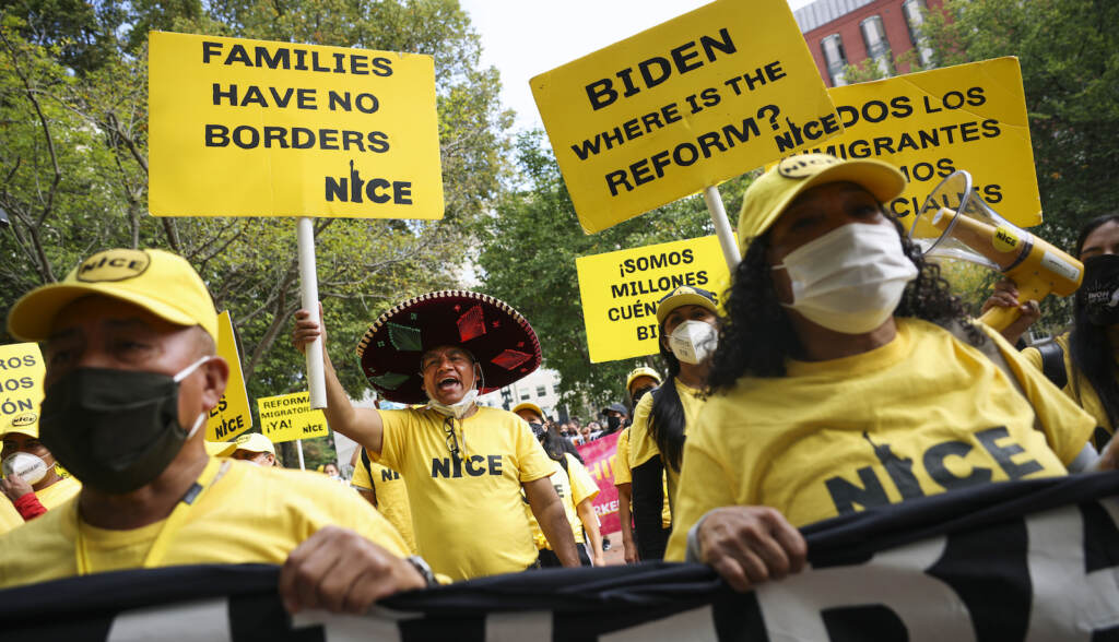 Immigration Activists Demonstrate Outside The White House Immigration activists rally near the White House