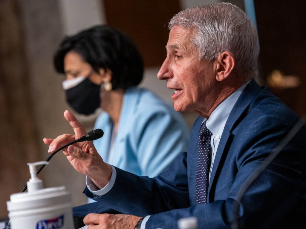 Senate Virus Outbreak Dr. Anthony Fauci and Dr. Rochelle Walensky testify before the Senate