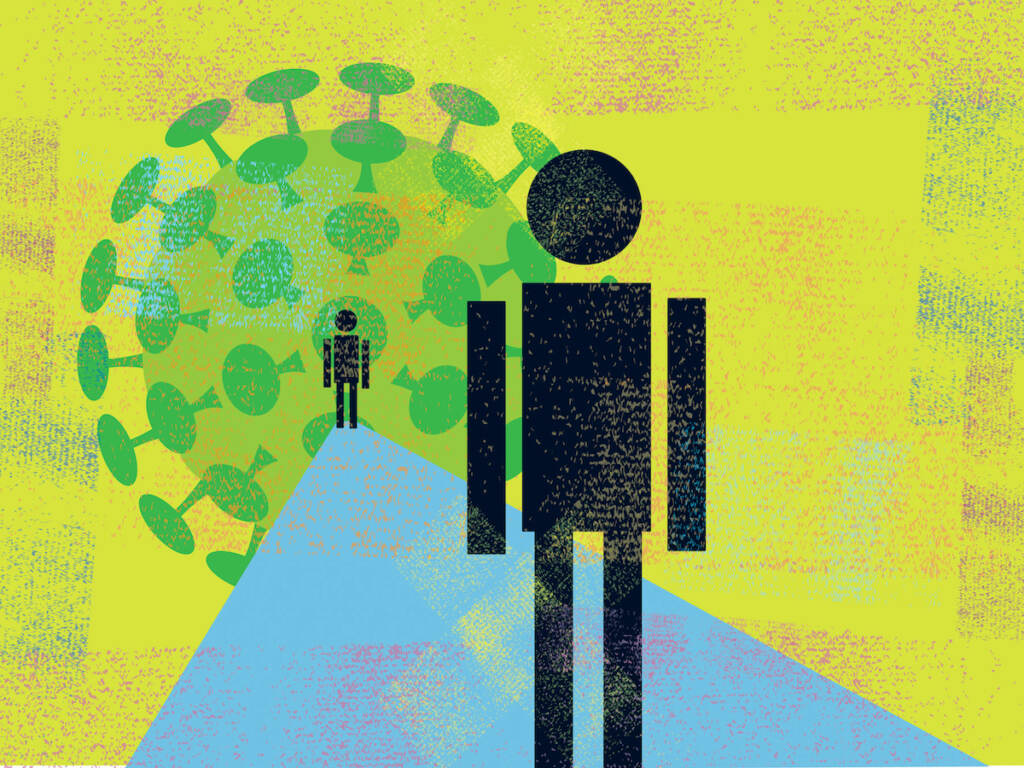 Social Distancing, COVID-19, Coronavirus, Pandemic – Illness, Stop the Spread An illustration of physical distancing