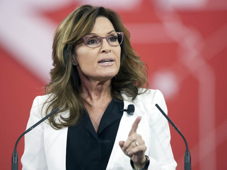 Former Alaska Gov. Sarah Palin's suit against The New York Times is expected to put a spotlight on the balance of free speech and defamation claims.
Cliff Owen/AP
