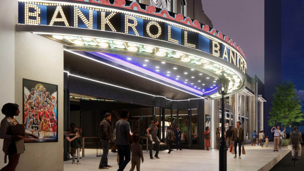 stephenstarr-bankroll-rendering-01 A rendering of the new restaurant and luxury sports bar that will take over the former Boyd Theatre