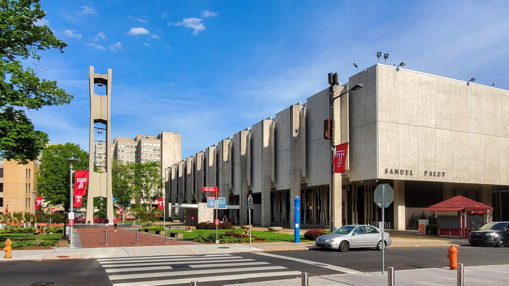 templeuniversity-belltower Temple University's campus.