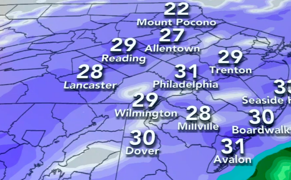 weather-forecast-abc-010622 Cold weather expected Thursday evening into Friday. (6abc)
