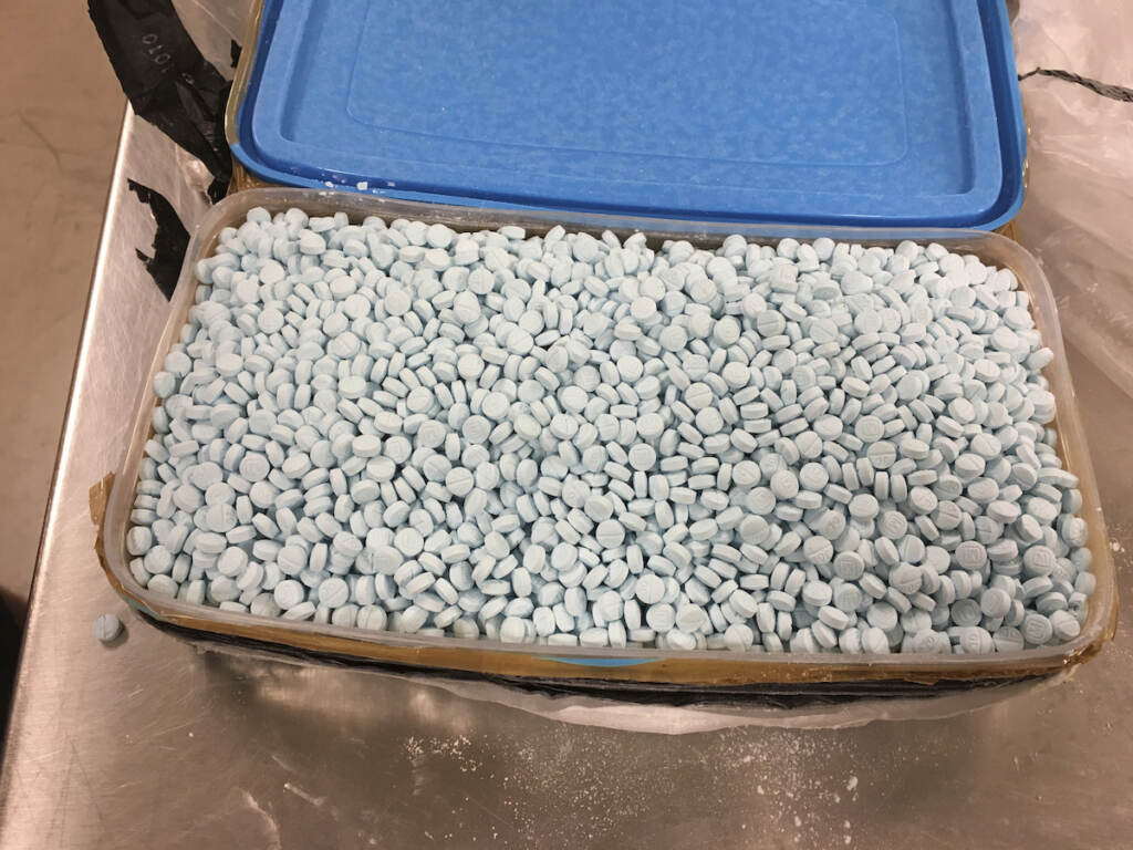The Other Epidemic St Louis A container of fentanyl pills