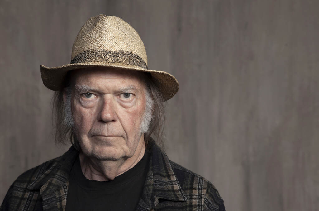 Neil Young FILE - Neil Young poses for a portrait at Lost Planet Editorial in Santa Monica, Calif. on Sept. 9, 2019. (Photo by Rebecca Cabage/Invision/AP, File)