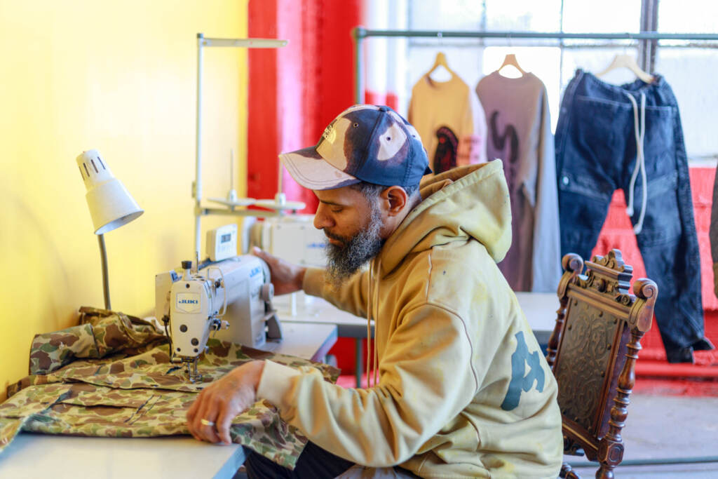 Matin Fahim is pictured at his workspace
