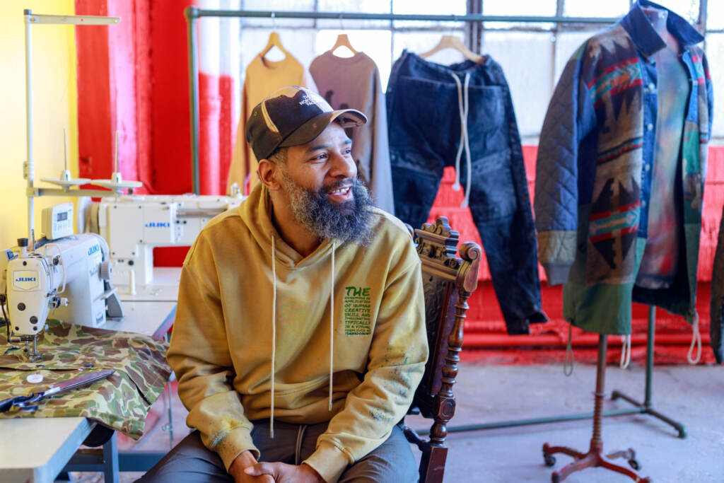 Matin Fahim is pictured at his workspace