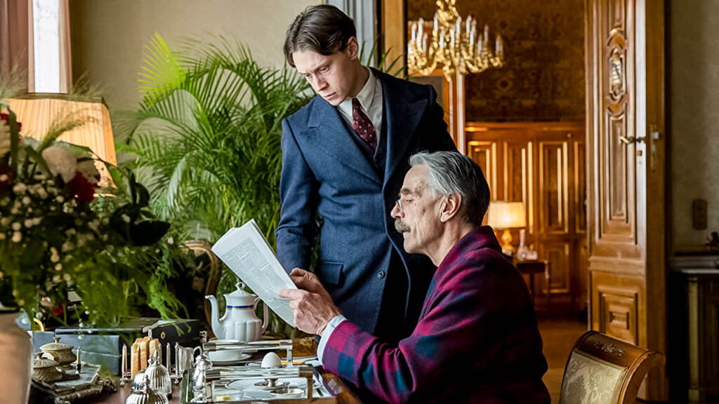 flicks-munich-edge-of-war Jeremy Irons and George MacKay in Munich: The Edge of War
