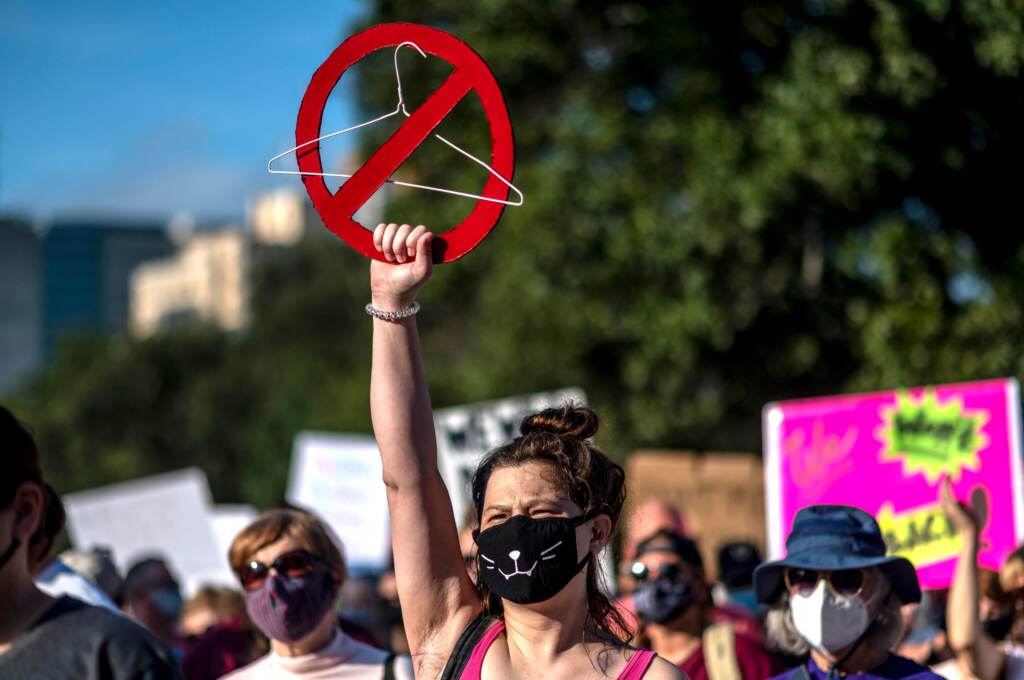 Abortion rights supporters protest in Austin, Texas, in October. Doctors say their worst fears about the Texas abortion law are coming true. Abortion rights supporters protest in Austin, Texas, in October. Doctors say their worst fears about the Texas abortion law are coming true. (Sergio Flores/AFP via Getty Images)
