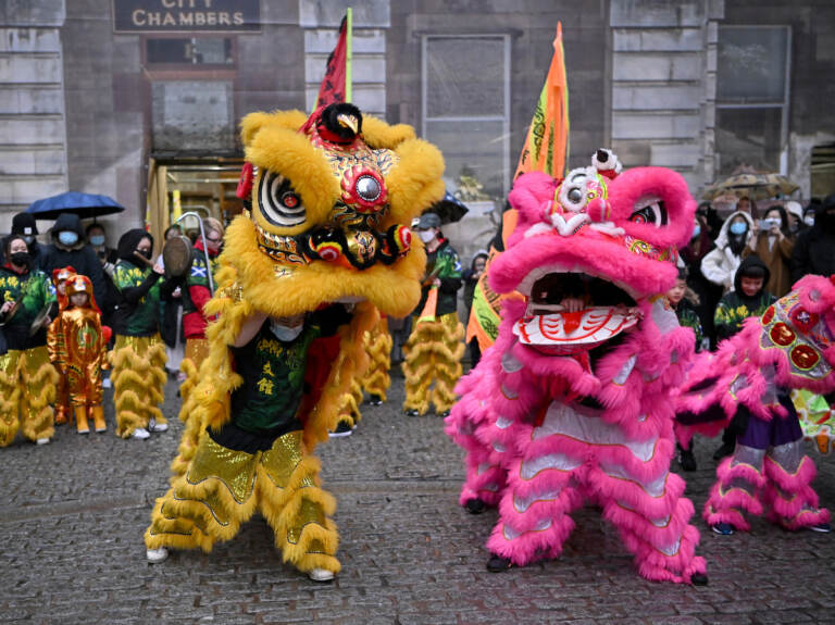 Members of the Scottish Chinese community take part in Edinburgh Chinese New Year Festival