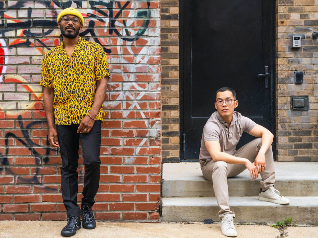Gary Duong, left and his husband Rick