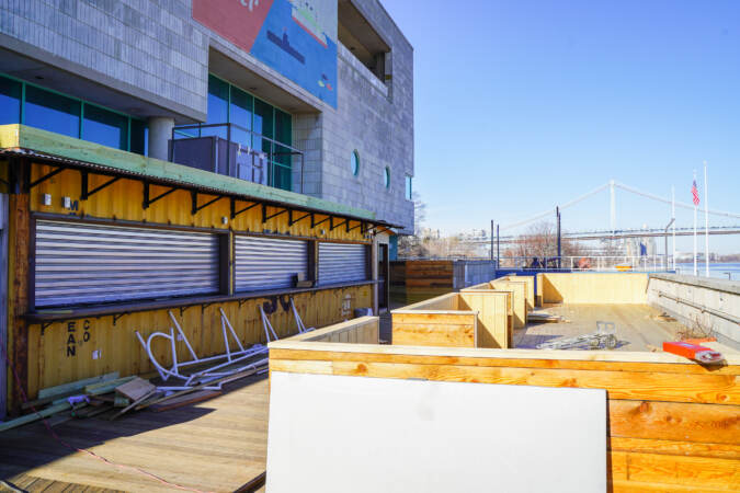 A view of the Independence Seaport Museum