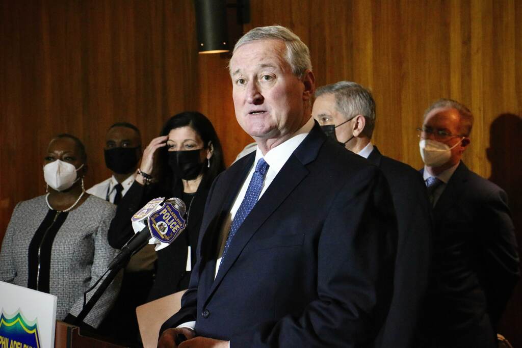 mayor-jim-kenney-EL-022222 Mayor Jim Kenney speaks at a press conference