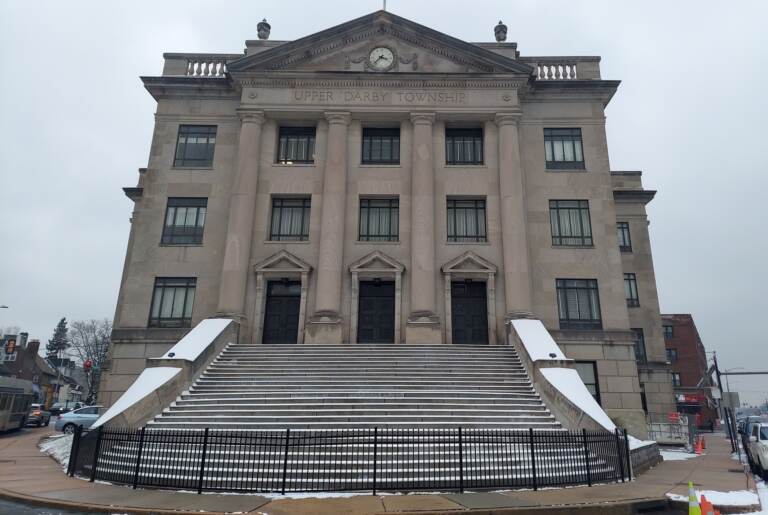 A view of the Upper Darby Township building