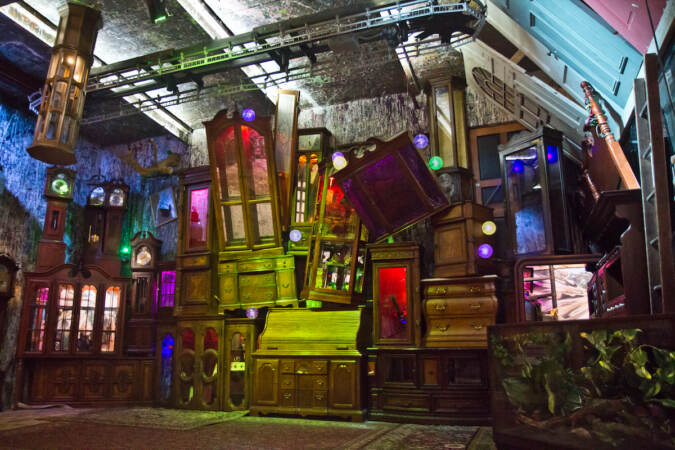 A new event  space in the Philadelphia Insectarium & Butterfly Pavilion known as the “Mad Lab”. (Kimberly Paynter/WHYY)