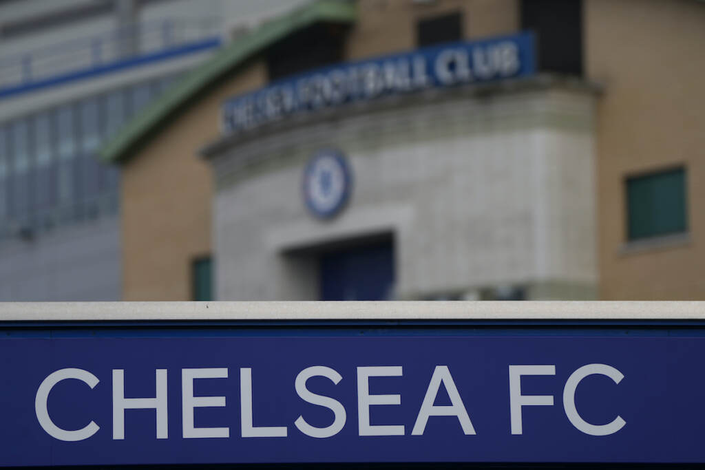 Britain Russia Ukraine War Sports General views of Stamford Bridge stadium home of Chelsea football club in London, Thursday, March 3, 2022. (AP Photo/Alastair Grant)