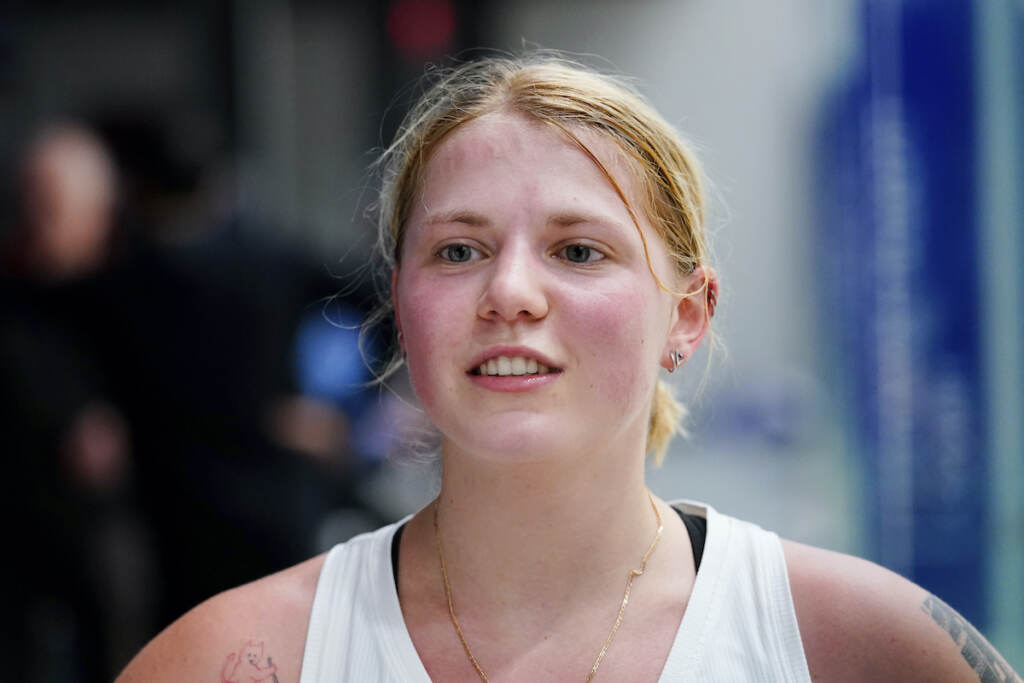 CSA Squash Championships Drexel's Alina Bushma, of Ukraine is seen after winning her squash match against Princeton's Andrea Toth of Canada in Philadelphia, Friday, March 4, 2022