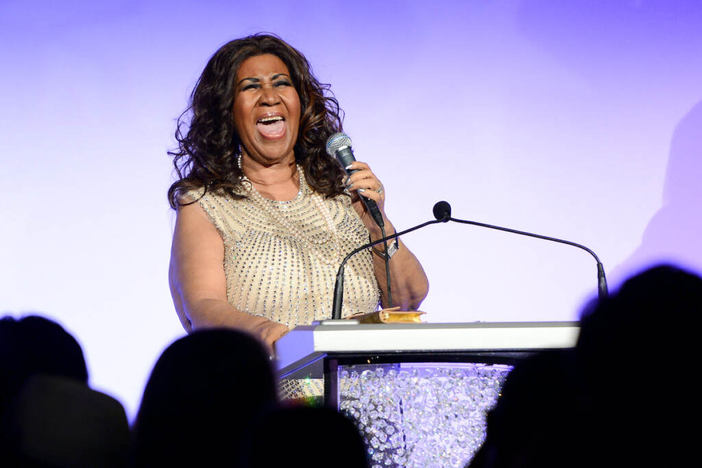 Aretha Franklin File photo: Singer Aretha Franklin performs at the Fashion Group International's 30th annual