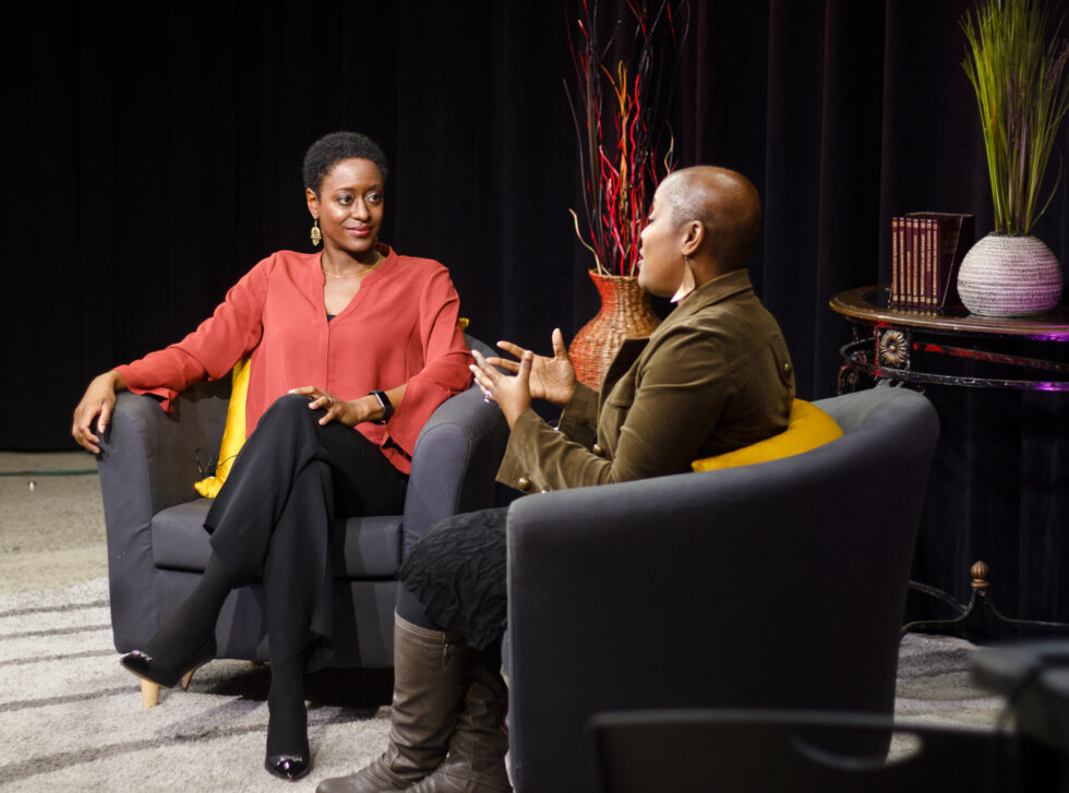 Tonya Ladipo and Joyel Crawford Tonya Ladipo and Joyel Crawford on the set of her talk segment ''Self Love'