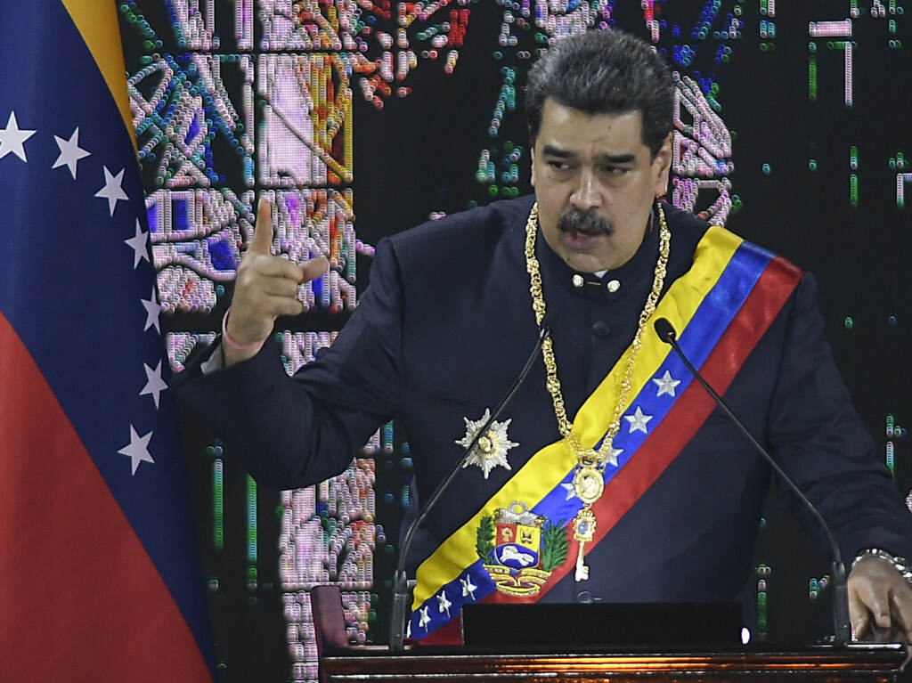 Venezuelan President Nicolas Maduro speaks during a ceremony marking the start of the judicial year at the Supreme Court in Caracas, Venezuela in January. File photo: Venezuelan President Nicolas Maduro speaks during a ceremony marking the start of the judicial year at the Supreme Court in Caracas, Venezuela, Jan. 27, 2022. (AP Photo/Matias Delacroix, File)
