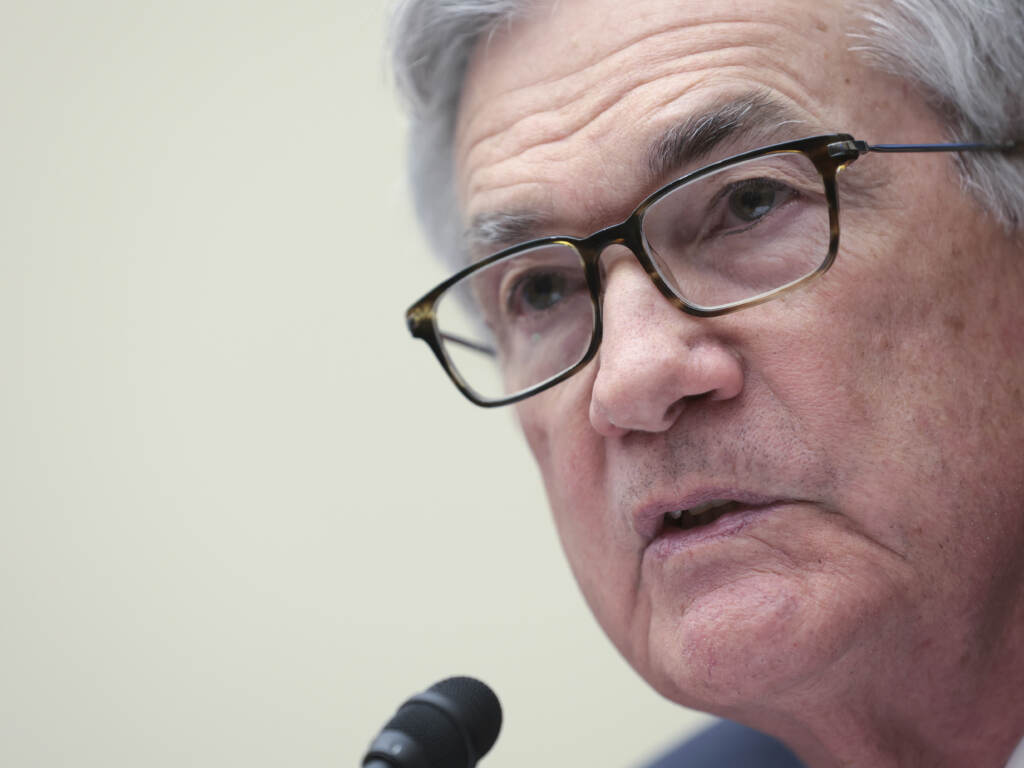 Federal Reserve Chair Jerome Powell testifies about monetary policy and the state of the economy before the House Financial Services Committee on Wednesday. Powell reiterated the Fed is gearing up to raise interest rates this month. Federal Reserve Board Chair Jerome Powell testifies about 'monetary policy and the state of the economy' before the House Financial Services Committee on March 02, 2022 in Washington. (Photo by Win McNamee/Getty Images)