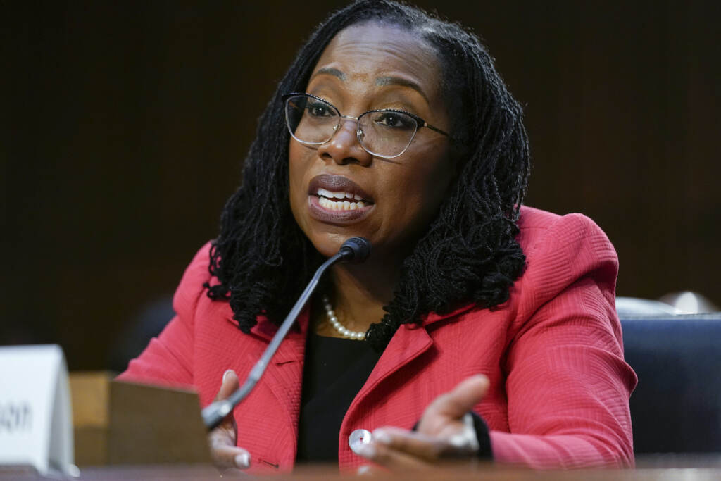 Ketanji Brown Jackson Supreme Court nominee Ketanji Brown Jackson testifies during her Senate Judiciary Committee confirmation hearing