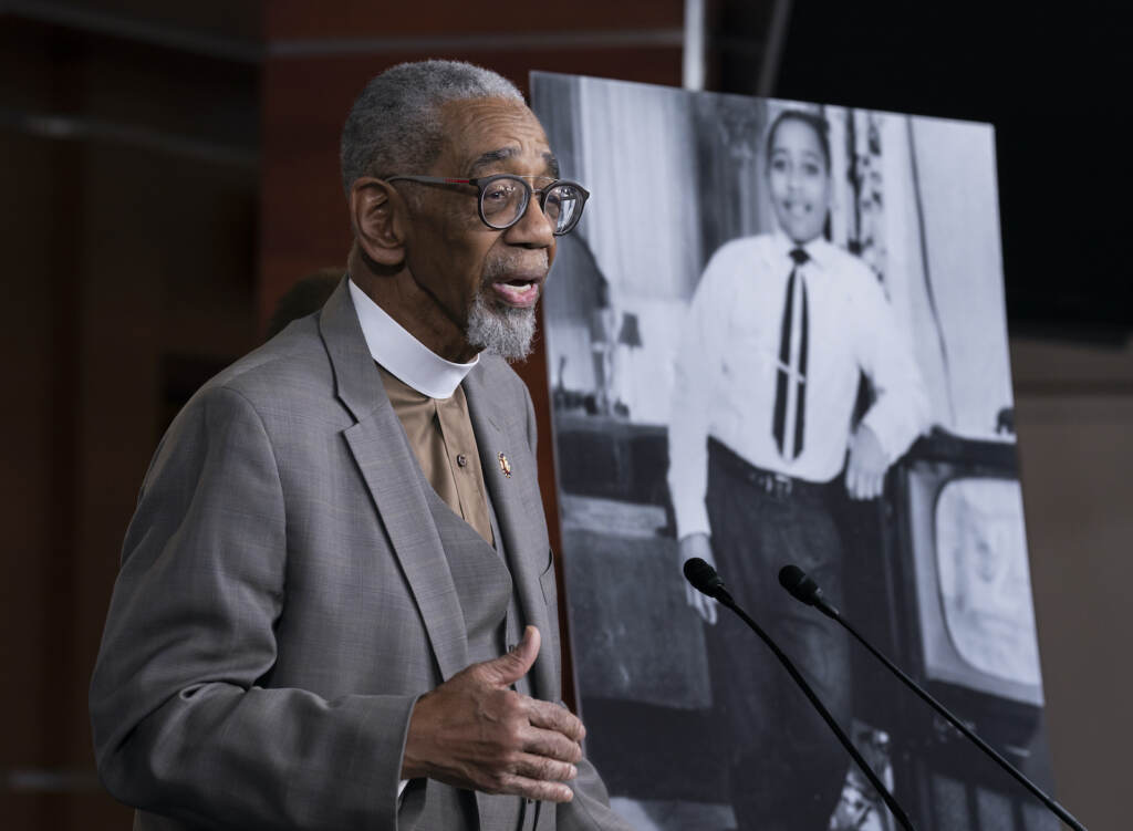 Bobby Rush Rep. Bobby Rush, D-Ill., speaks during a news conference about the
