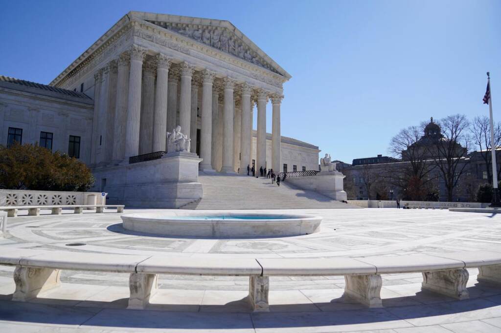 The U.S. Supreme Court building.