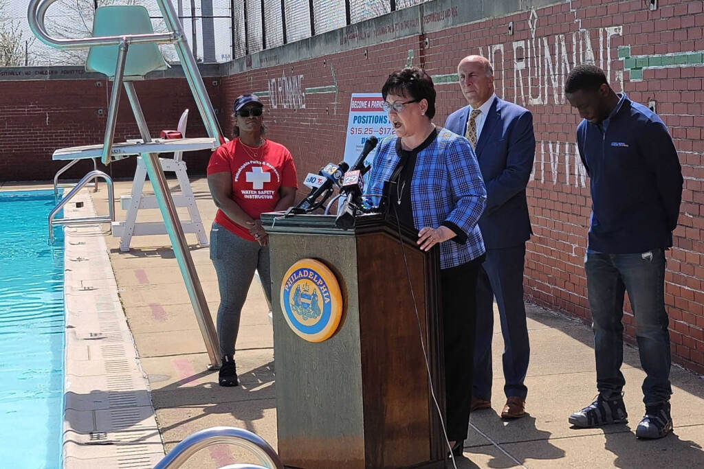 2022-04-13-lifeguard-pool-katherine-ott-lowell-t-macdonald Parks and Recreation commissioner Kathryn Ott Lovell (Tom MacDonald / WHYY)