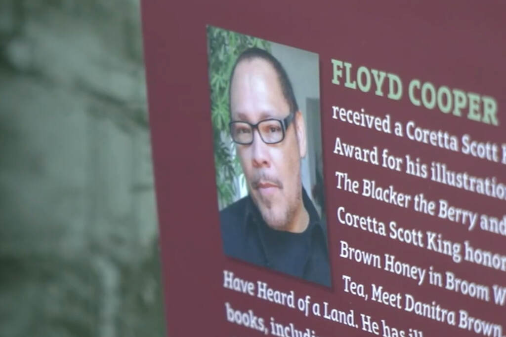 20220425floydcooper6abcscreenshot Floyd Cooper is seen on a piece of promotional material