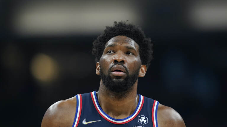 File photo: Philadelphia 76ers' Joel Embiid in action during the first half of an NBA basketball game against the Indiana Pacers, Tuesday, April 5, 2022, in Indianapolis. (AP Photo/Darron Cummings)