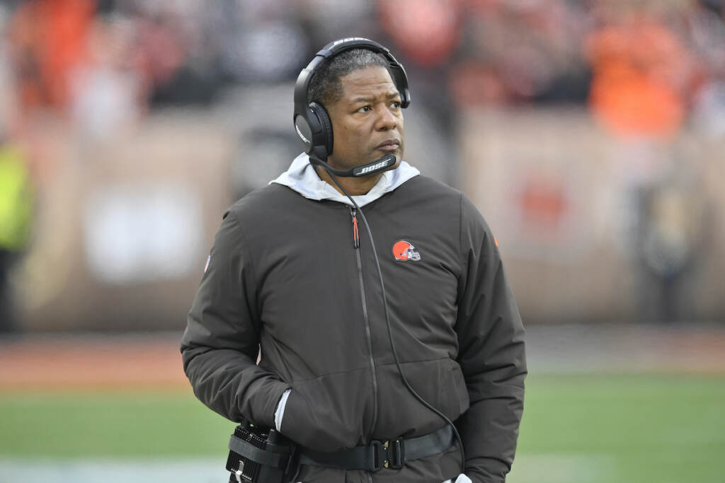 Brian Flores Lawsuit Football File photo: Cleveland Browns defensive coordinator Steve Wilks walks on the sideline during an NFL football game against the Cincinnati Bengals, Sunday, Dec. 8, 2019, in Cleveland. Two coaches joined Brian Flores on Thursday, April 7, 2022, in his lawsuit alleging racist hiring practices by the NFL toward coaches and general managers. The updated lawsuit in Manhattan federal court added coaches Steve Wilks and Ray Horton