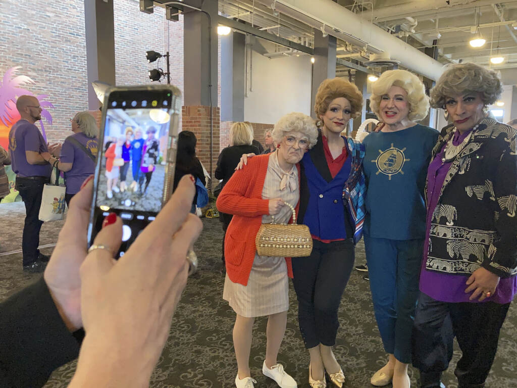 Golden Girls Convention Drag queen performers dressed as characters from