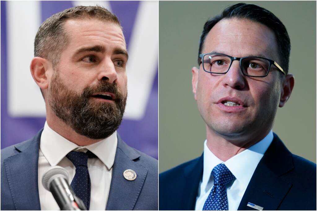 BeFunky-collage (4) State Rep. Brian Sims, D-Philadelphia (left) and Pennsylvania Attorney General Josh Shapiro. (AP Photo/Matt Rourke, File)