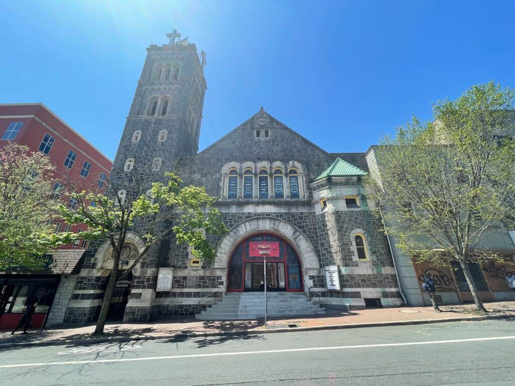 Turning Point United Methodist Church in Trenton, N.J. traces its history back to 1772. It has been located on South Broad Street near State Street since 1894 Turning Point United Methodist Church in Trenton, N.J. traces its history back to 1772. It has been located on South Broad Street near State Street since 1894. (P. Kenneth Burns/WHYY)