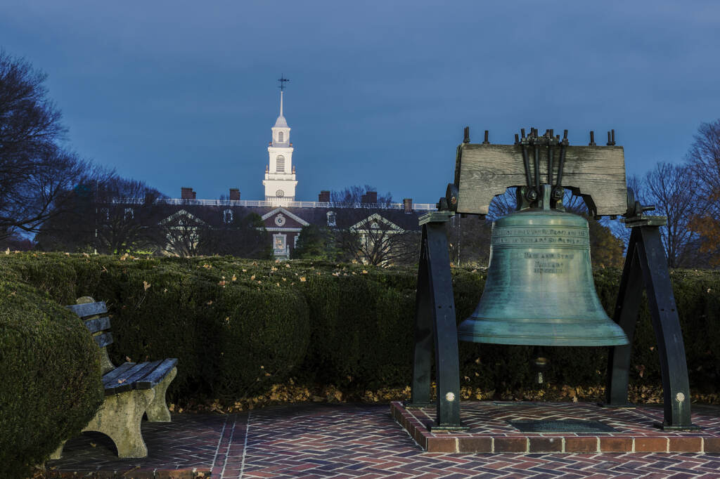 State Capitol Building Of Delaware. Dover, Delaware. Delaware State Capitol Building in Dover. (Paul Brady/Bigstock)
