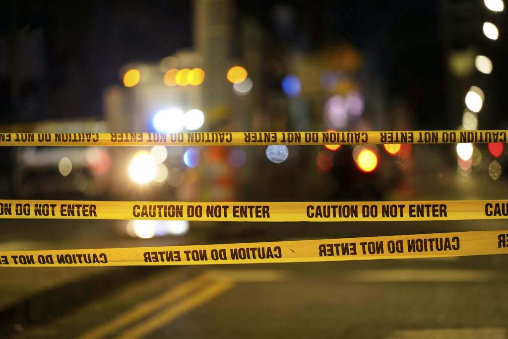 Shooting Philadelphia Crime tape is seen in the area of a shooting in Philly