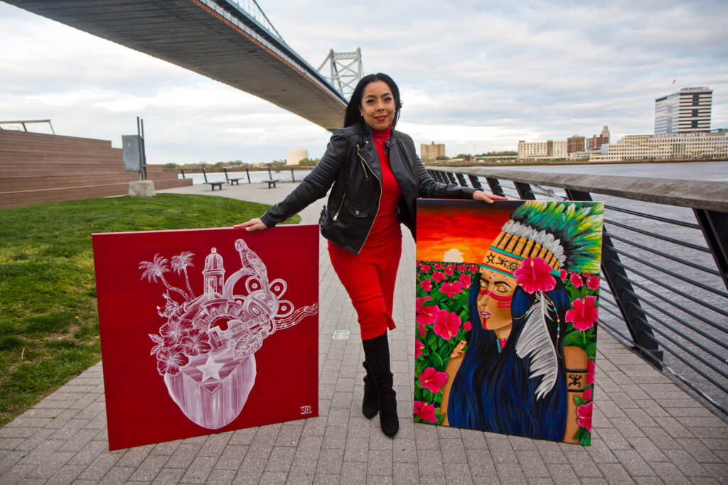 shawnickrodriguez-artist-racestpier-02 Shawnick Rodriguez is having her first show at Taller Puertorriqueño this spring. (Kimberly Paynter/WHYY)