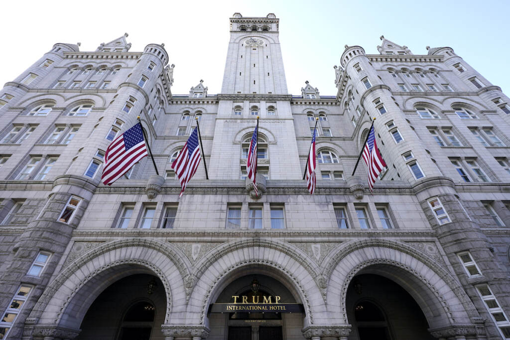 Trump Inaugural Probe A general view of The Trump International Hotel