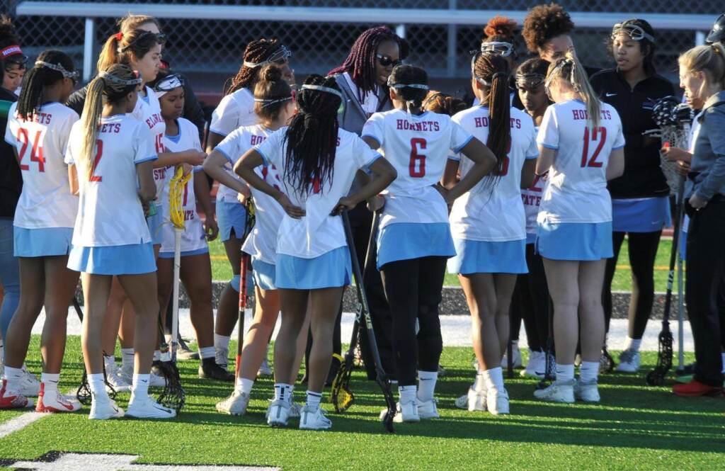 Coach Jenkins_team A view of the Delaware State University's women's lacrosse team