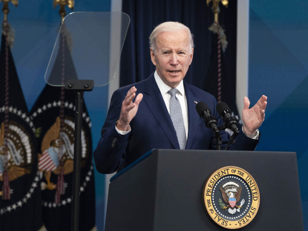 President Biden laid out his plan to tamp down on inflation and rising costs in a speech at the White House Tuesday. (Manuel Balce Ceneta/AP)