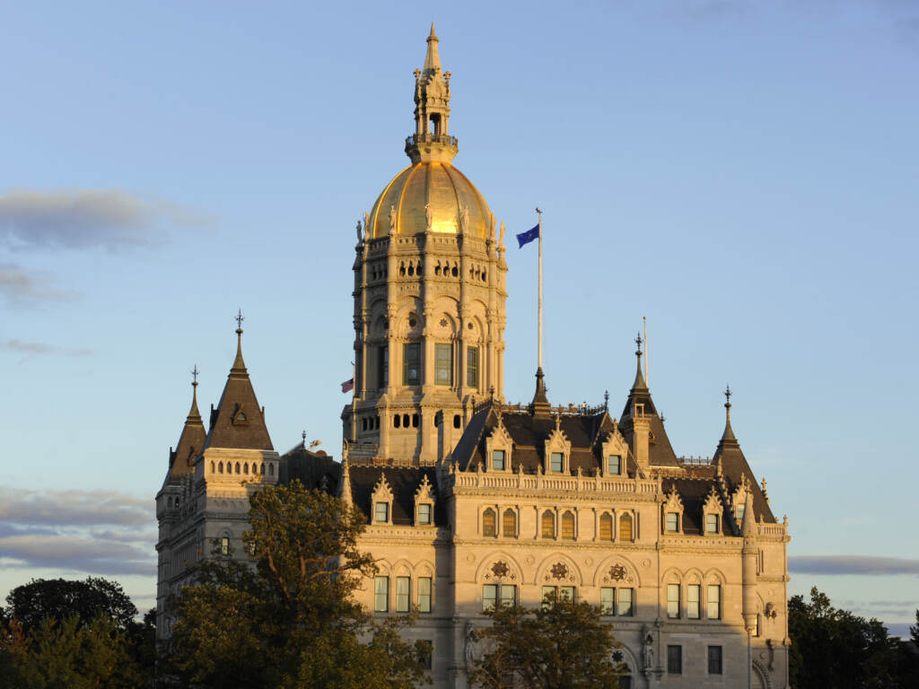 A 2012 file photo shows the Connecticut State Capitol building in Hartford. A 2012 file photo shows the Connecticut State Capitol building in Hartford.