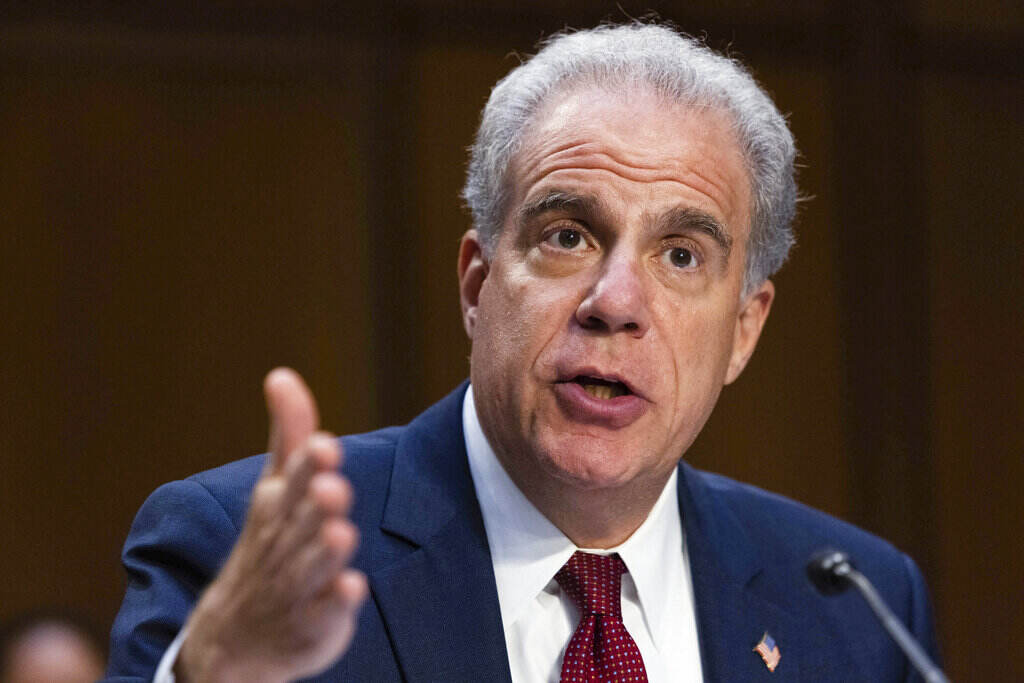 Virus Outbreak Fraud Close-up of Department of Justice Inspector General Michael Horowitz