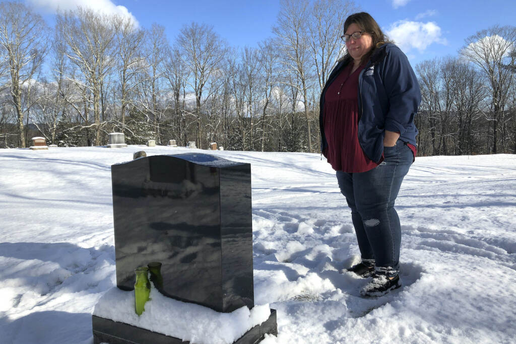 Overdose Deaths Deb Walker visits the grave of her daughter, Brooke Goodwin