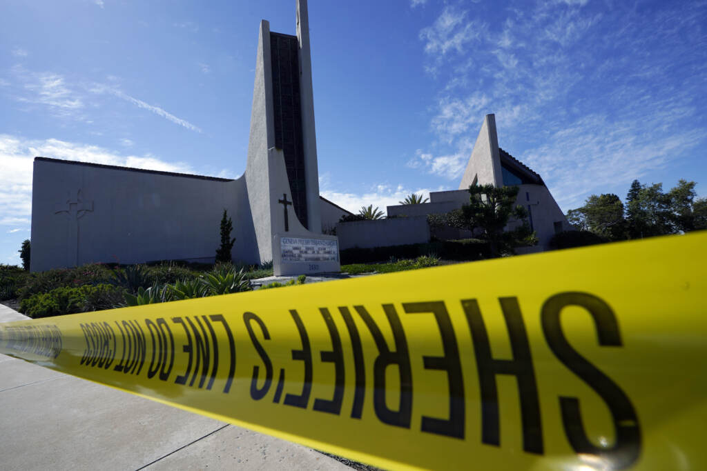 California Church Shooting The Geneva Presbyterian Church is taped off