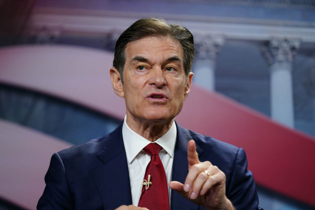 Election 2022 Self Funders Mehmet Oz takes part in a forum for Republican candidates for U.S. Senate in Pennsylvania at the Pennsylvania Leadership Conference