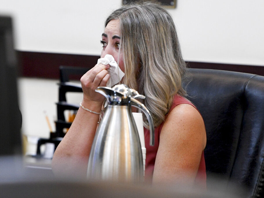 RaDonda Vaught listens to victim impact statements during her sentencing in Nashville. She was found guilty in March of criminally negligent homicide and gross neglect of an impaired adult after she accidentally administered the wrong medication. RaDonda Vaught listens to victim impact statements during her sentencing in Nashville. She was found guilty in March of criminally negligent homicide and gross neglect of an impaired adult after she accidentally administered the wrong medication. (Nicole Hester/AP)